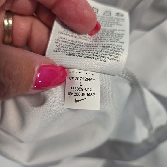 Nike Dri-Fit Polo Shirt Los Angeles Rams Men's Standard fit Size L Striped NWT - Picture 10 of 10